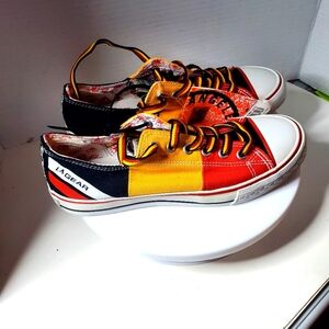 L A Gear NWT Red & Yellow Canvas Sneakers Size W 8.5/9 Or M 7.5
